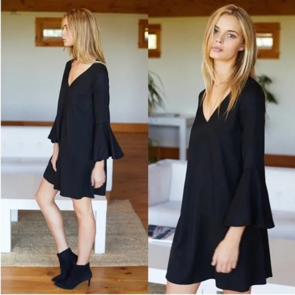 EMERSON FRY BELL SLEEVE DRESS